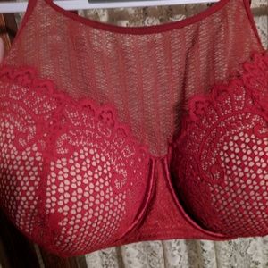 Red Cacique bralette 44DDD